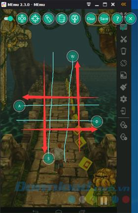 Instructions for setting up a virtual keyboard to play games on MEmu