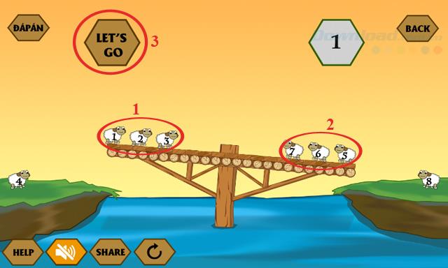 Answers to the latest game IQ River Crossing