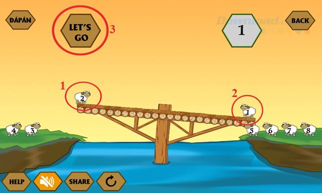 Answers to the latest game IQ River Crossing