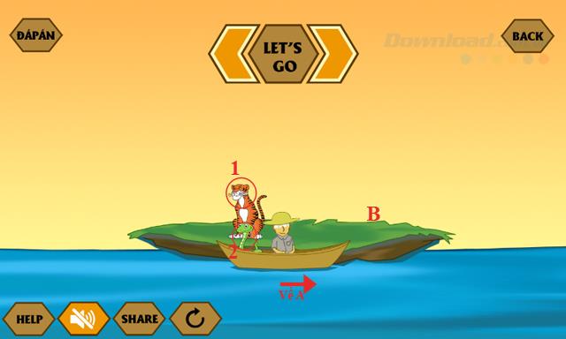 Answers to the latest game IQ River Crossing