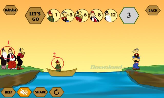 คำตอบเกม IQ River Crossing ล่าสุด