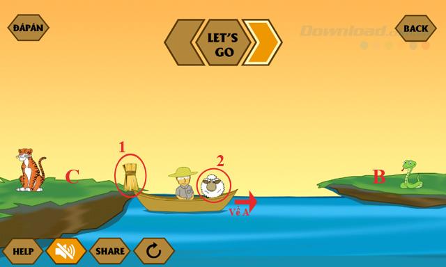 คำตอบเกม IQ River Crossing ล่าสุด