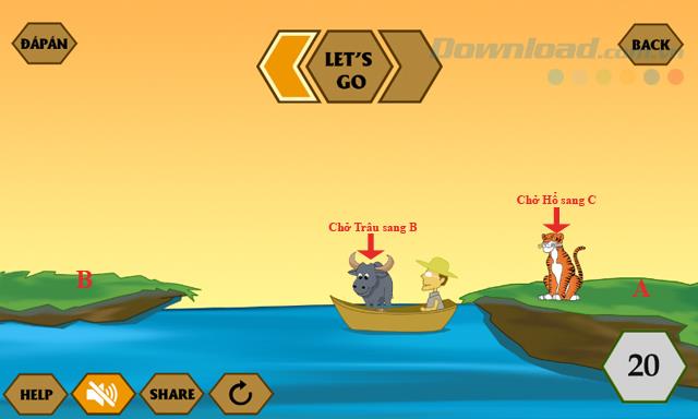 คำตอบเกม IQ River Crossing ล่าสุด