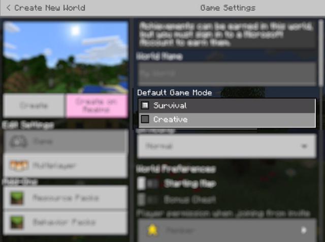 How to switch game mode in Minecraft game