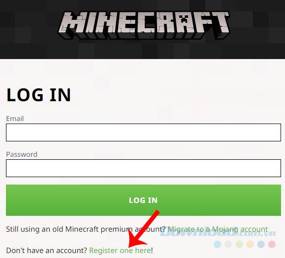 How to register and create a Minecraft account on your computer