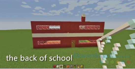 How to build a school and class in the game Minecraft