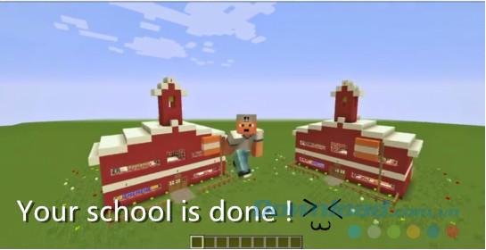 How to build a school and class in the game Minecraft