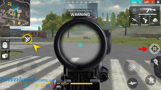 Instructions to play Garena Free Fire on mobile