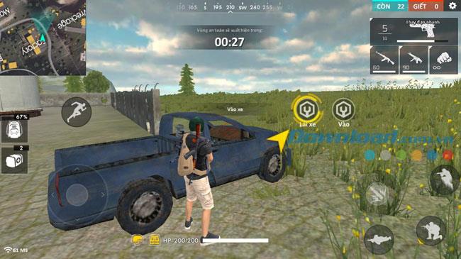 Instructions to play Garena Free Fire on mobile