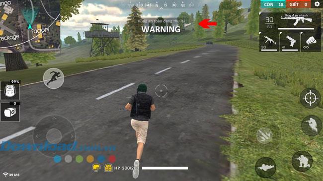 Instruksi untuk memainkan Garena Free Fire di ponsel