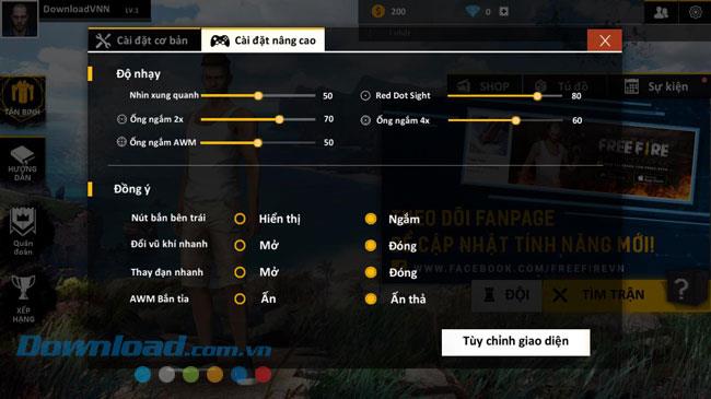 Instruksi untuk memainkan Garena Free Fire di ponsel