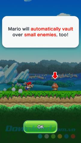 Instruksi untuk memainkan game Super Mario Run di ponsel