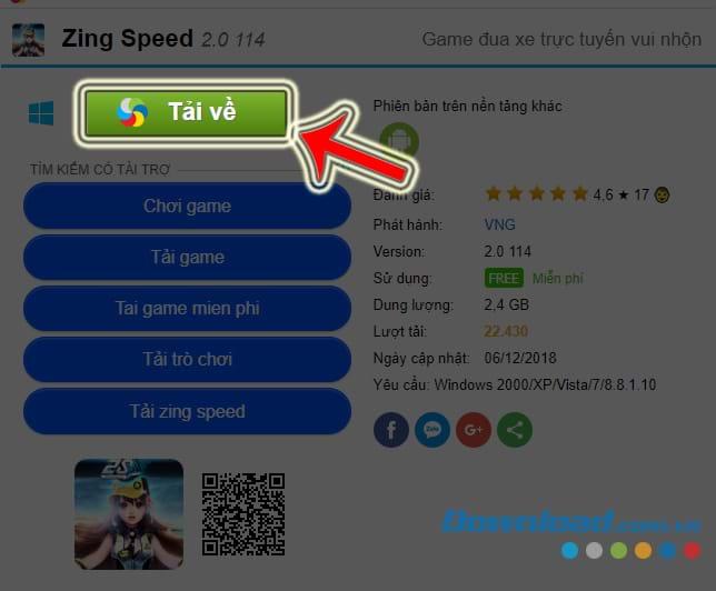 How to download and install ZingSpeed ​​on your computer