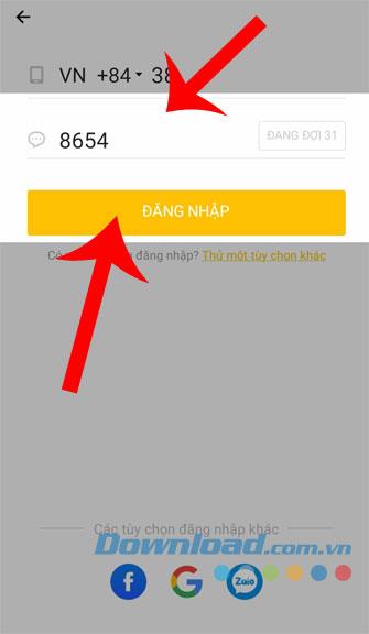 Instructions for setting up and registering a Hago account on your phone