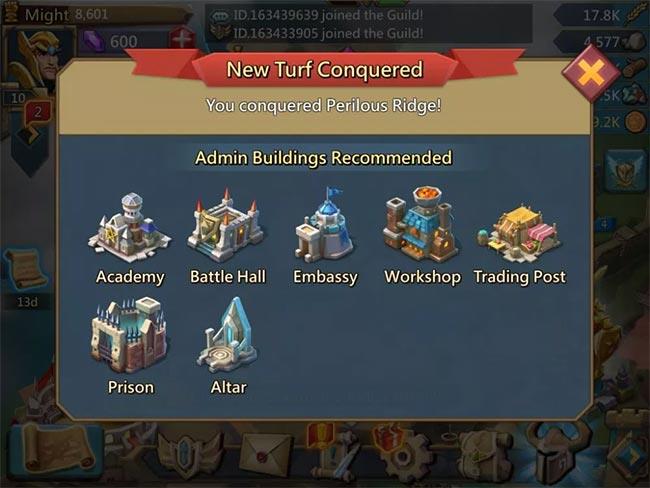 The basic information for new players Lords Mobile