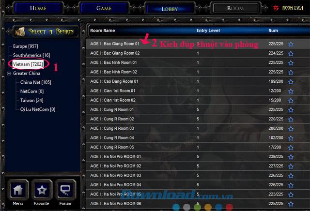 Instructions on how to play the AOE Empire on Garena