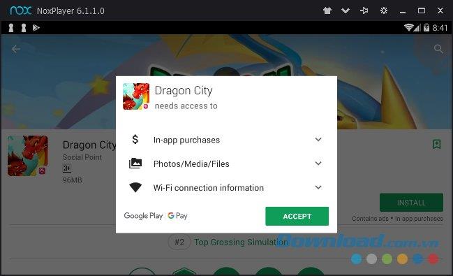 Instal game Dragon City di komputer Anda