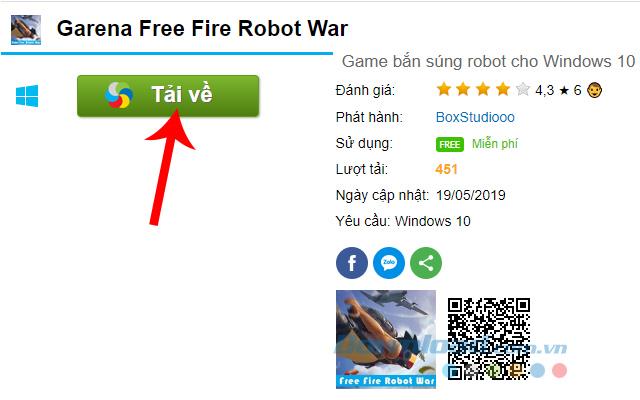 How to install and play the game Garena Free Fire Robot War