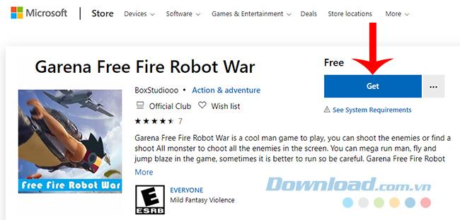 How to install and play the game Garena Free Fire Robot War