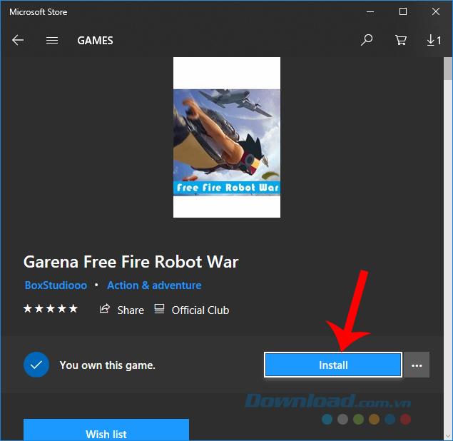 How to install and play the game Garena Free Fire Robot War