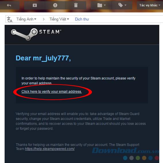 نحوه ثبت نام در حساب Steam