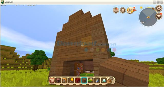 So bauen Sie schnell ein Haus in Mini World: Block Art