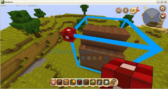 How to build a house quickly in Mini World: Block Art