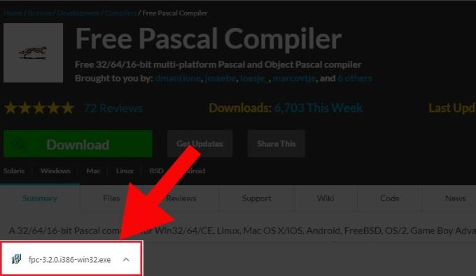 Cum se descarcă și se instalează Free Pascal pentru computer gratuit și rapid