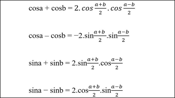 Sintetizza una tabella di formule trigonometriche complete, dettagliate e di facile comprensione