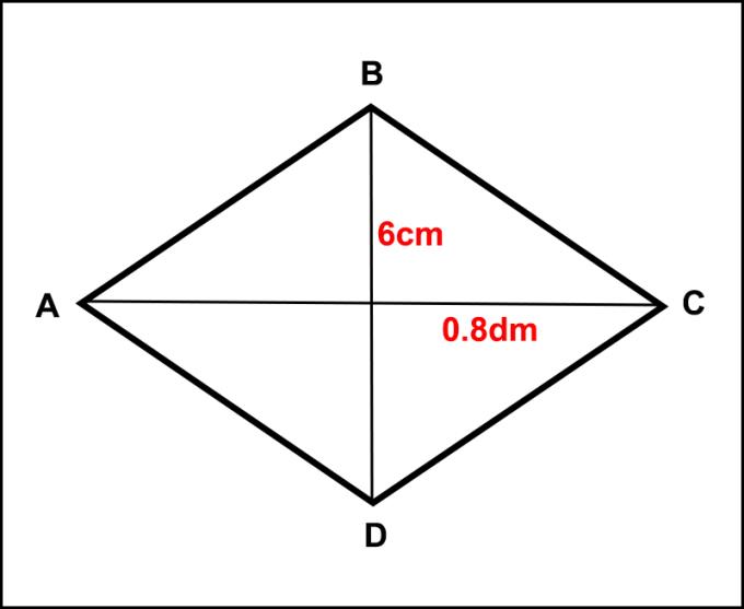 The formula for calculating the exact area of ​​a rhombus, perimeter of a rhombus