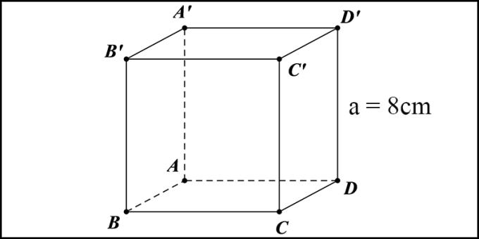A fórmula para calcular a área e o volume de um cubo tem exemplos ilustrativos