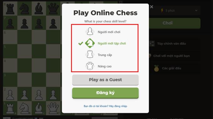 2 free ways to play chess against the computer, popular on the computer
