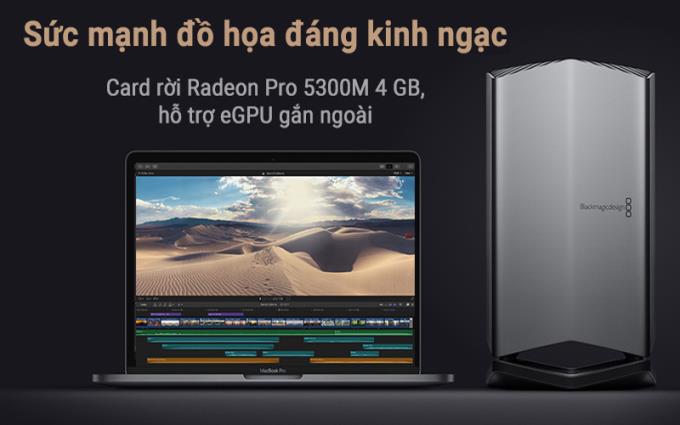 Что такое дискретная видеокарта Radeon Pro 5300M на ноутбуке?  Это сильно?