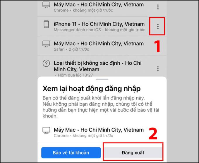 Cara log keluar dari Facebook, Messenger pada peranti lain dari jauh