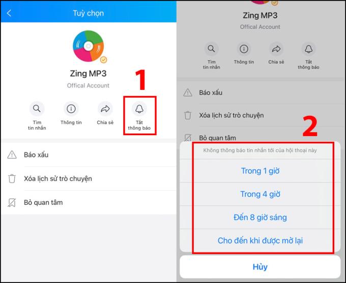 What is Zalo Media Box?  How to delete, block messages from Zalo Official Account