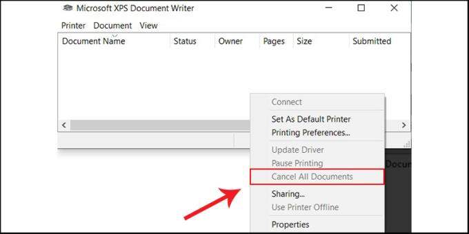 How to delete, cancel a print job on Windows, Mac computers immediately