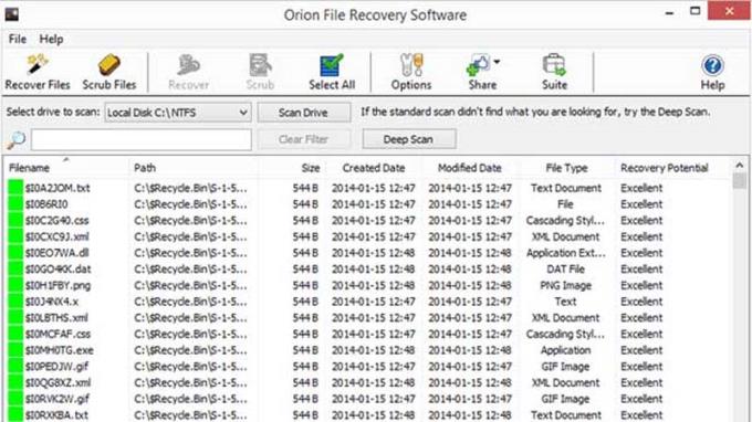 शीर्ष 20 सॉफ्टवेयर हार्ड ड्राइव, USB, मेमोरी कार्ड पर हटाए गए डेटा को पुनर्प्राप्त करने के लिए