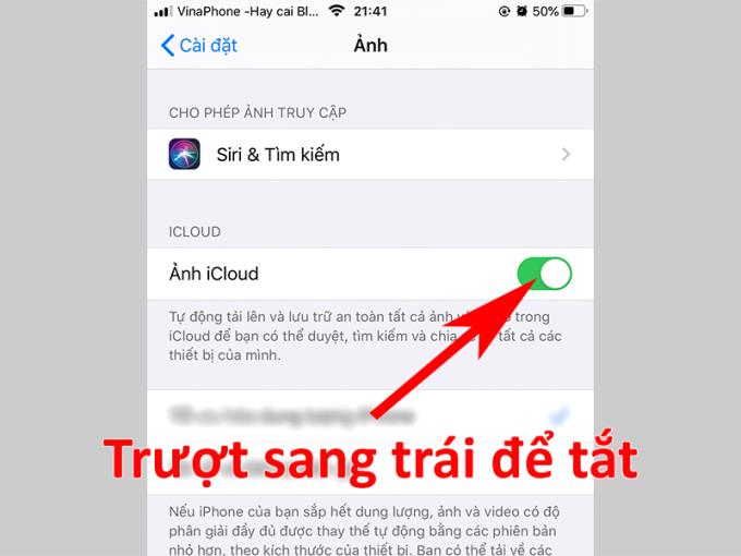 How to disable sync iCloud accounts, photos, contacts on iPhone simple