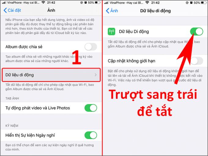 Cara menonaktifkan sinkronisasi akun iCloud, foto, kontak di iPhone sederhana