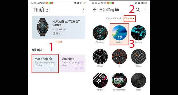 Arahan untuk menetapkan kertas dinding peribadi di Huawei Watch GT2 adalah mudah dan senang dilakukan