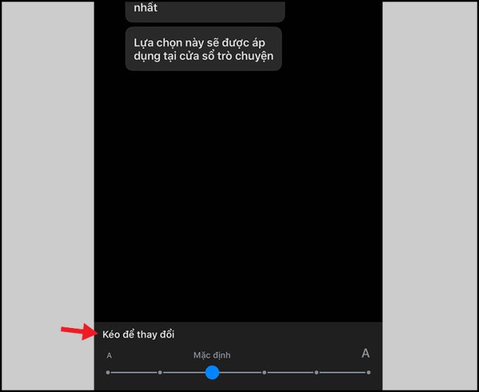 How to adjust the font size in Zalo messages on iPhone, Android phones