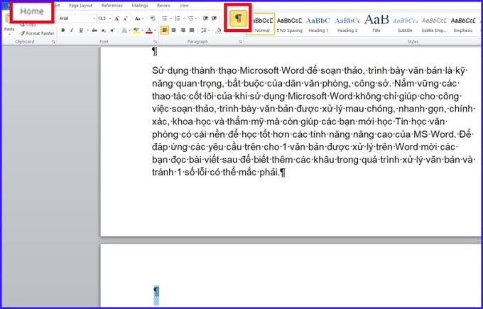 2 cara untuk menghapus halaman kosong di Word 2016, 2010, 2007, 2003