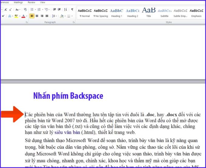 2 cara untuk menghapus halaman kosong di Word 2016, 2010, 2007, 2003