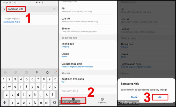 How to turn off, exit child mode when forgetting password on Samsung devices