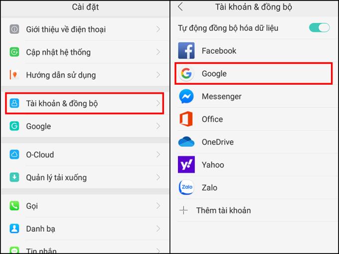 Cara mematikan penyegerakan kenalan, Gmail, Messenger, ... pada telefon Android