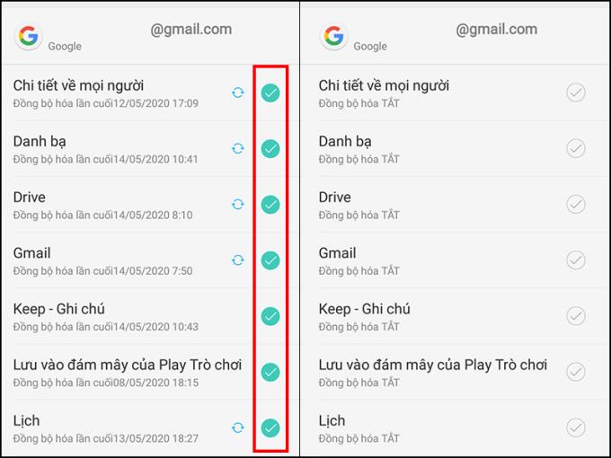 Cara mematikan penyegerakan kenalan, Gmail, Messenger, ... pada telefon Android