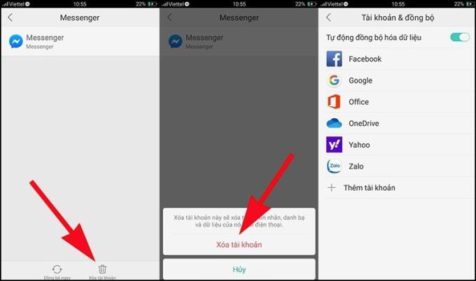 Cara mematikan penyegerakan kenalan, Gmail, Messenger, ... pada telefon Android