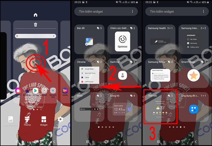 Cara menambah dan menginstal widget cuaca di ponsel Samsung