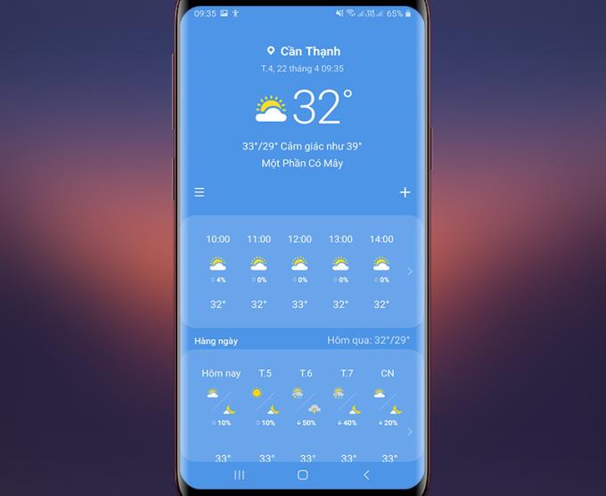 Cara menambah dan menginstal widget cuaca di ponsel Samsung