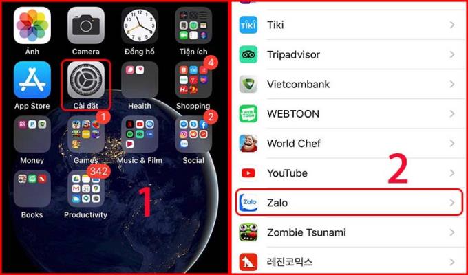 How to turn off vibration, message alert Zalo on iPhone and Android phones